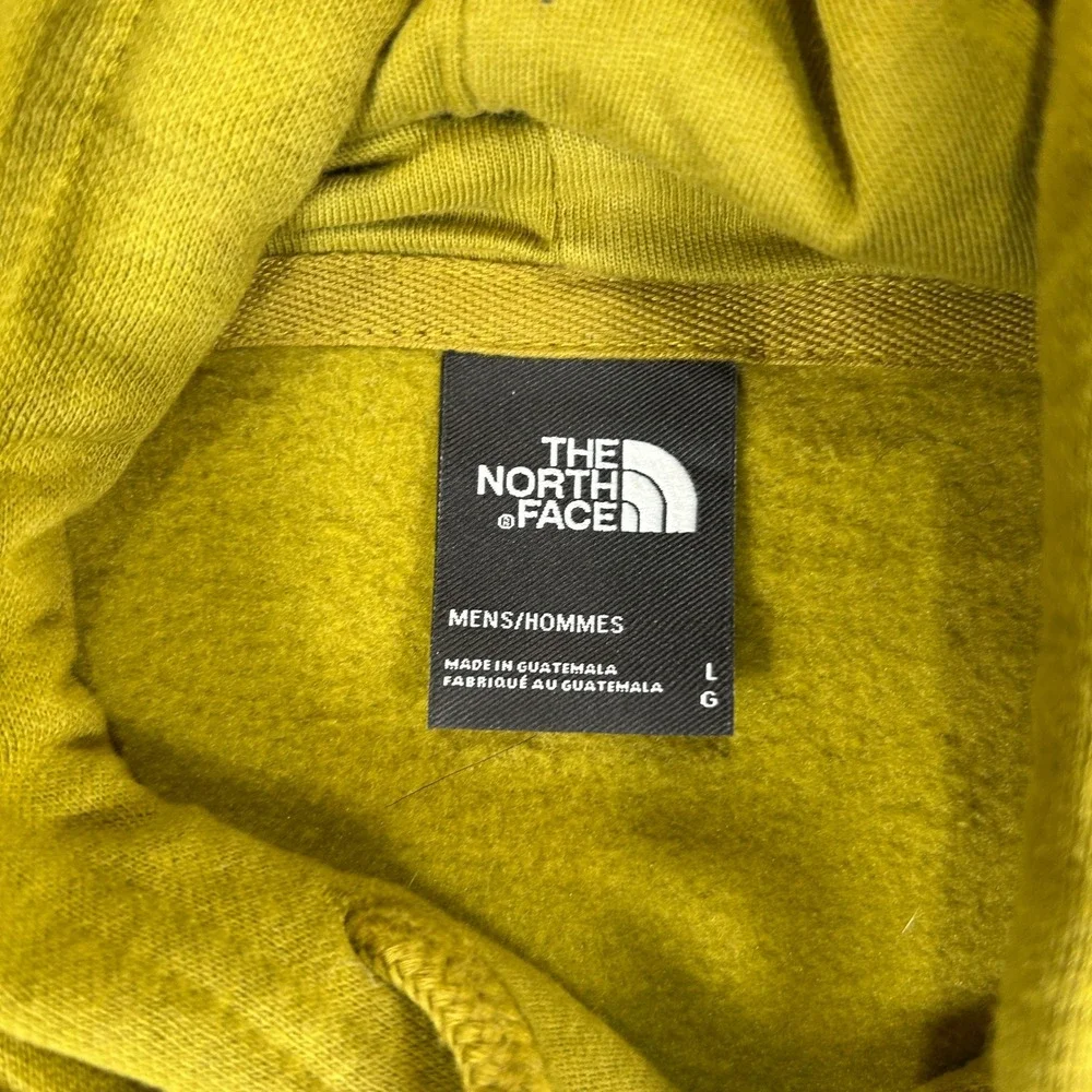 The North Face Mens Olive Green Graphic Logo Pullover Hoodie Large A7UNL F23